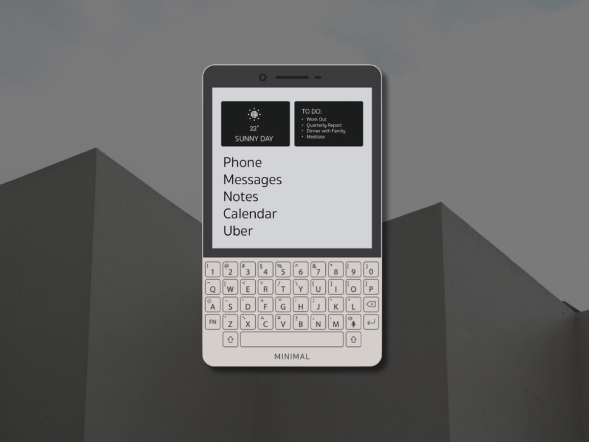 Анонсирован Minimal Phone: «антисмартфон» с экраном E-Ink и QWERTY-клавиатурой  - 4PDA