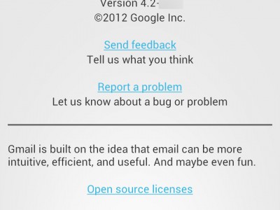 Gmail 4.2  Android   