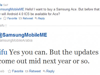 Samsung Galaxy Ace    Android 4.0 ICS