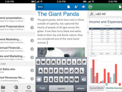 Microsoft  Office Mobile  Apple iOS