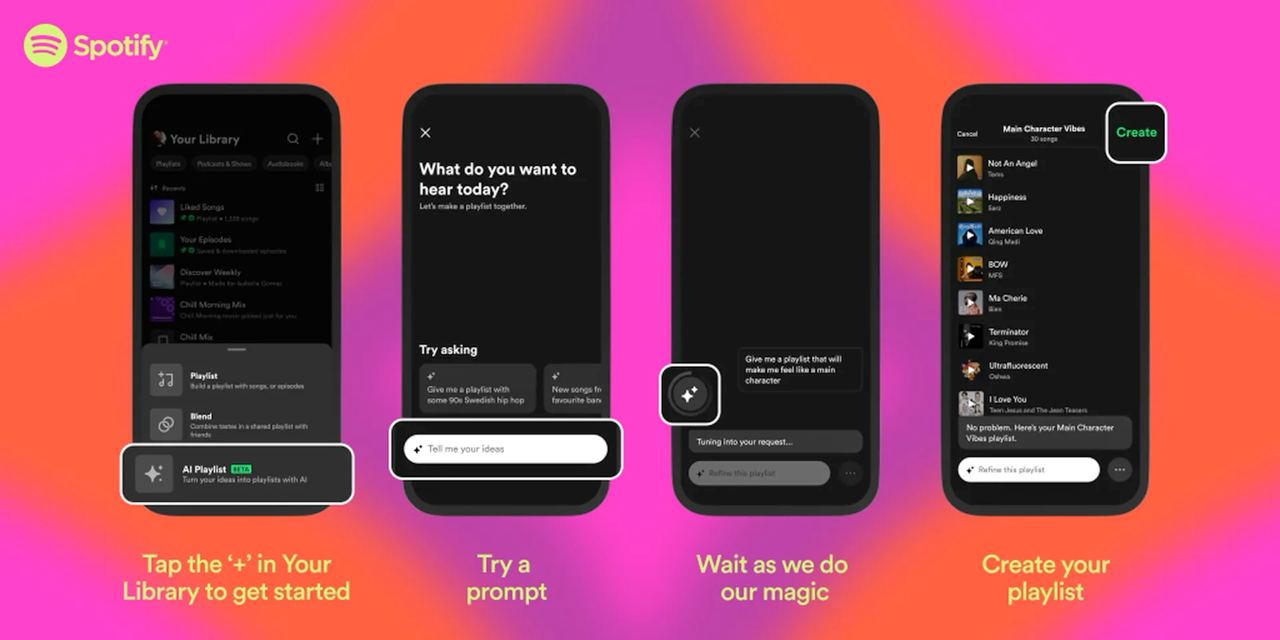В Spotify появился ИИ-генератор плейлистов - 4PDA
