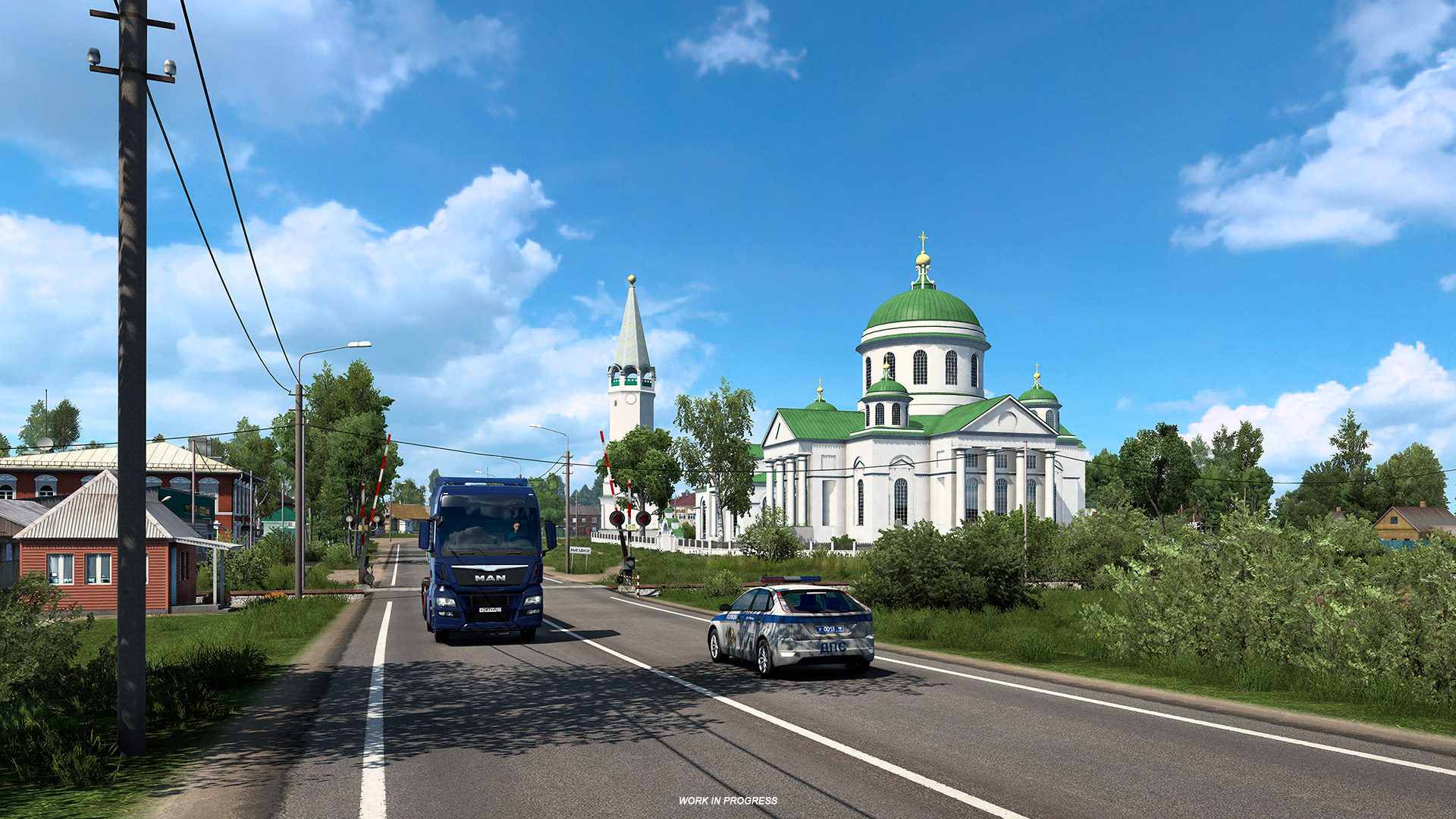 Хрущёвка, село и церковь. Авторы Euro Truck Simulator 2 показали карту  России - 4PDA