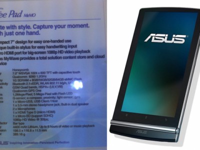 ASUS Eee Pad MeMO:  1.2  7- 