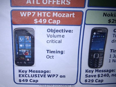 HTC Mozart -   Windows Phone 7