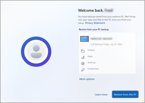 Microsoft Windows Backup