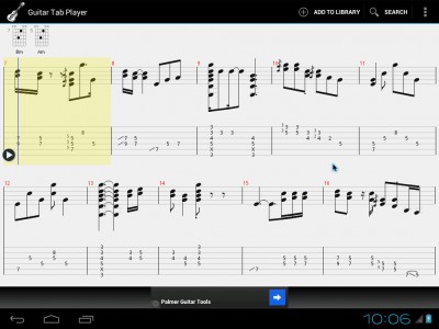 Guitar Tab Player