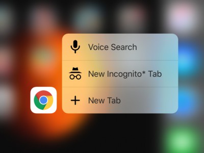 - Google Chrome   3D Touch     iPhone