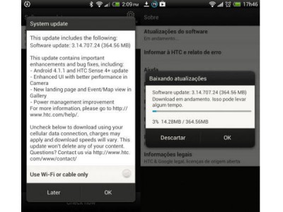   HTC One X   Jelly Bean