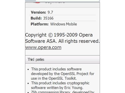 Opera Mobile 9.7 beta  