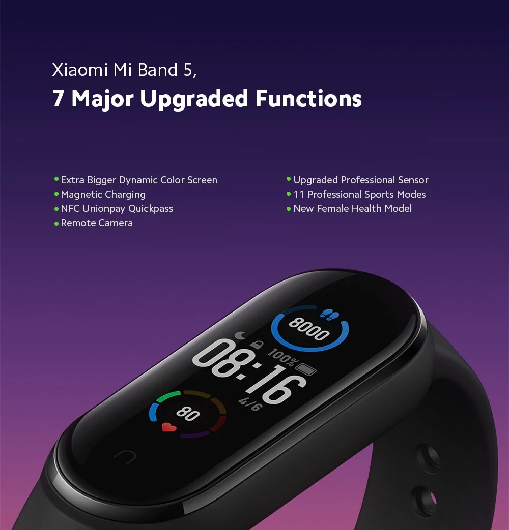 Xiaomi Mi Band 5: магнитная зарядка, NFC и «народная» цена - 4PDA