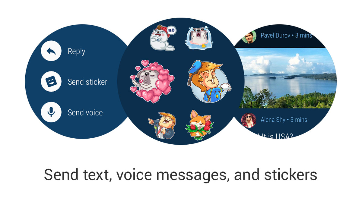 Мессенджер Telegram оказался одним из первых приложений для Android Wear  2.0 - 4PDA