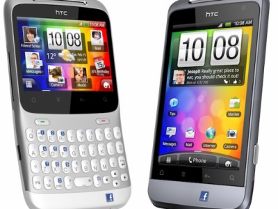 HTC ChaCha  HTC Salsa:  Facebook-