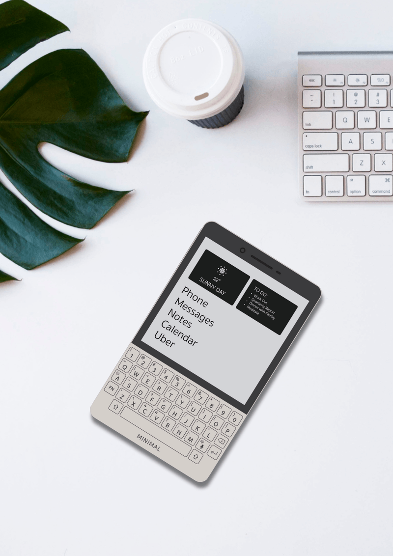 Анонсирован Minimal Phone: «антисмартфон» с экраном E-Ink и  QWERTY-клавиатурой - 4PDA