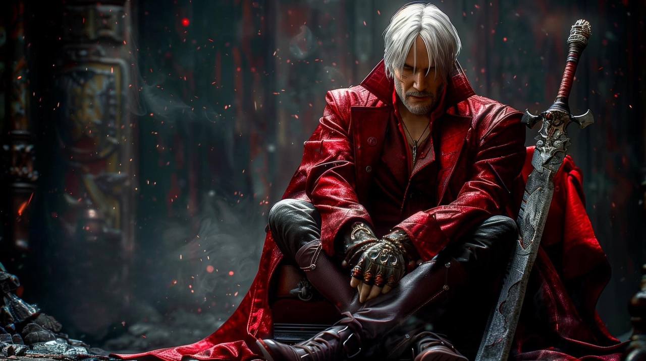 Джекпот. Нейросеть показала Киану Ривза в роли Данте из Devil May Cry - 4PDA