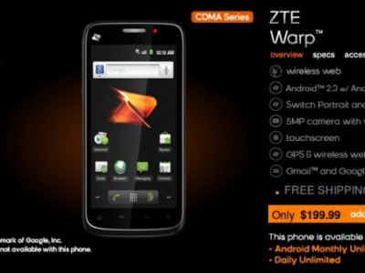  Boost Mobile    ZTE Warp