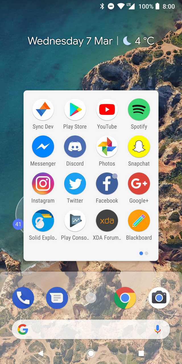 Pixel Launcher из Android P уже доступен всем желающим - 4PDA