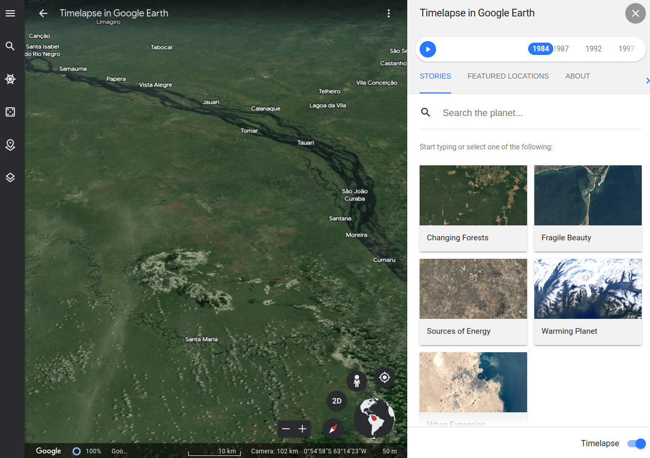 Обновлённая версия Google Earth показывает, как изменилась Земля за 38 лет  - 4PDA