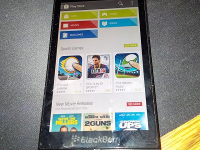  Blackberry OS 10.2.1      Google Play