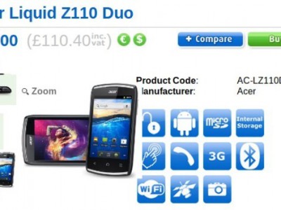 "" Acer Liquid Z110 Duo   