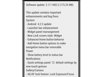  HTC One   Android 4.2 Jelly Bean