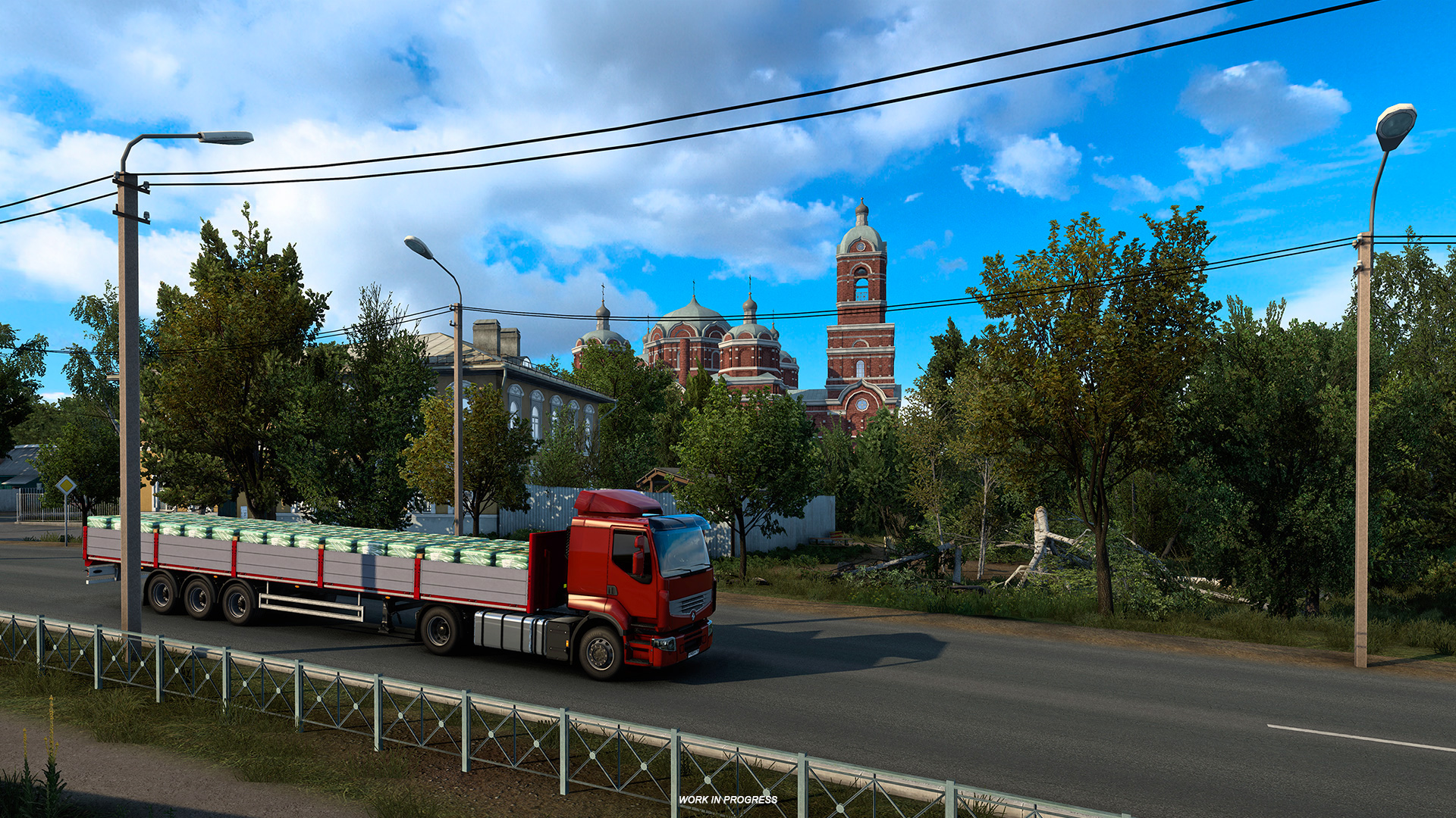 Хрущёвка, село и церковь. Авторы Euro Truck Simulator 2 показали карту  России - 4PDA