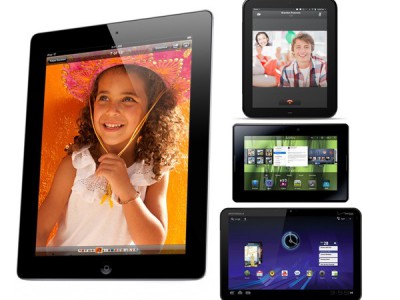 : Apple iPad 2, Motorola Xoom, HP TouchPad, BlackBerry PlayBook