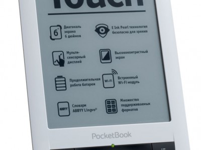 PocketBook Touch    PocketBook     E Ink Pearl   