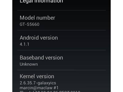 CyanogenMod 10  Samsung Galaxy Ace  Gio