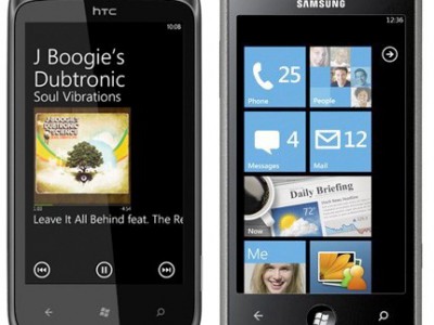 HTC 7 Mozart  Samsung Omnia 7   