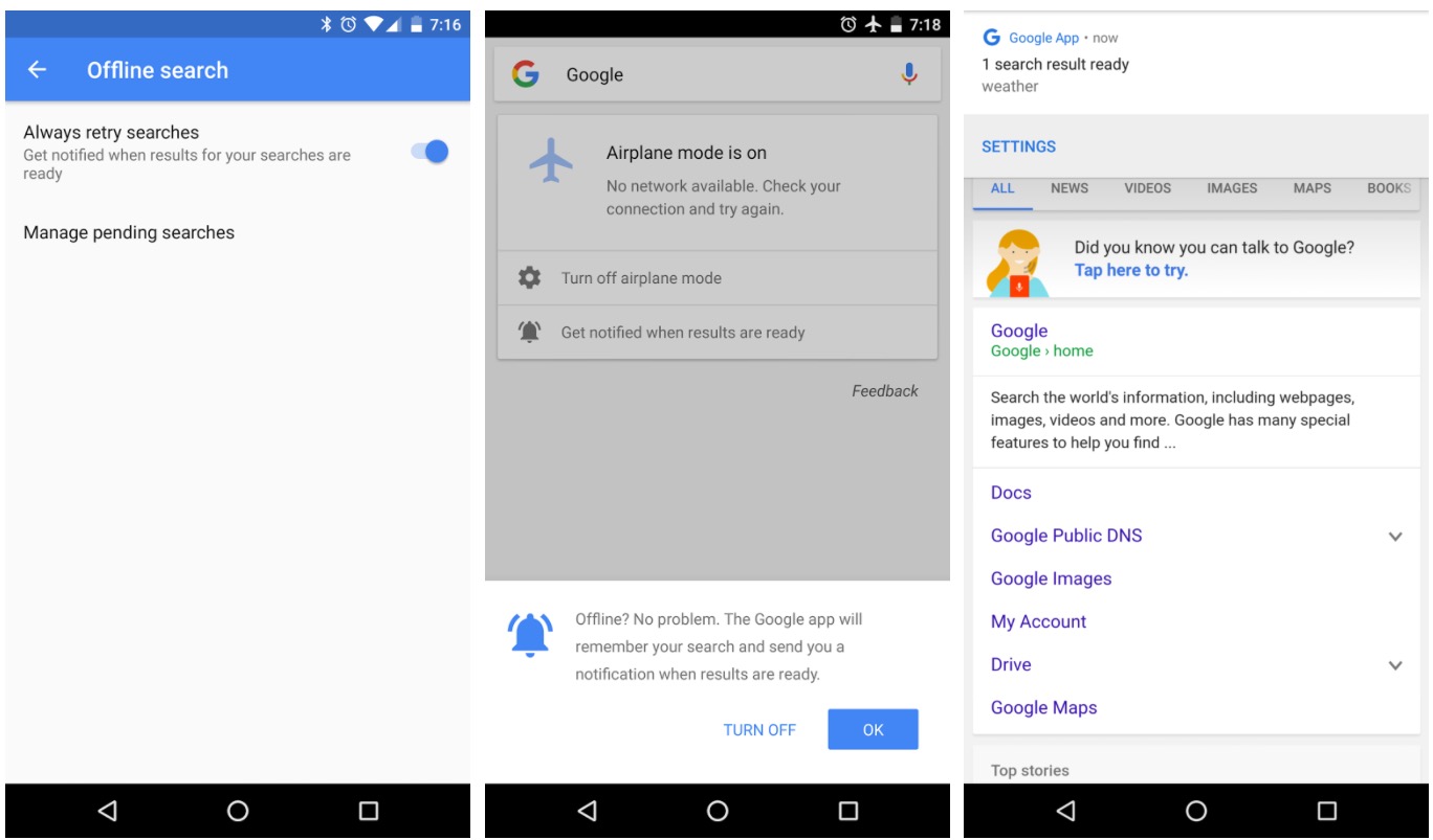 Google приносит функцию оффлайн-поиска на Android - 4PDA
