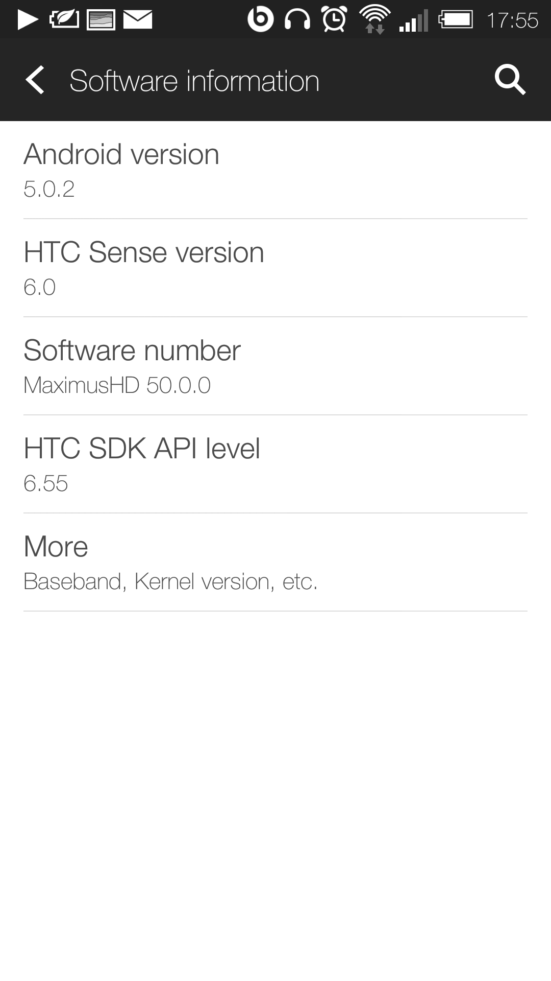 Для HTC One (M7) выпущена неофициальная прошивка с Android 5.0.2 и Sense  6.0 - 4PDA