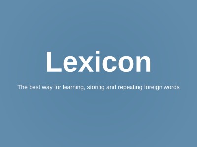 Lexicon:      