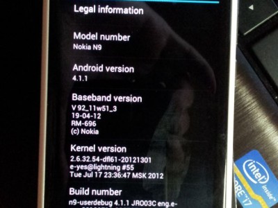 Android 4.1   Nokia N9