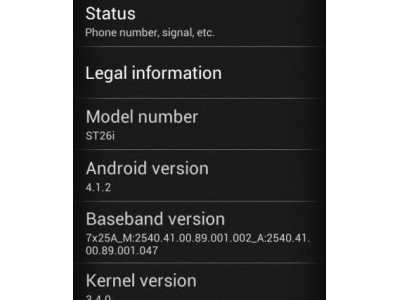 Sony Xperia J    Android 4.1