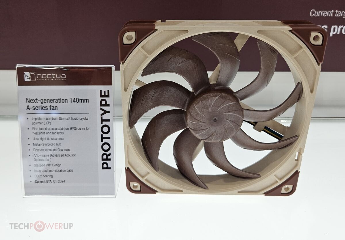 Noctua показала флагманский вентилятор из жидкокристаллического полимера -  4PDA