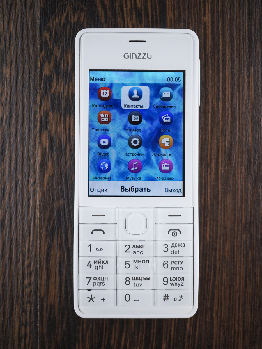 GiNZZU М 105 Dual: алюминиевый телефон с большим экраном - 4PDA