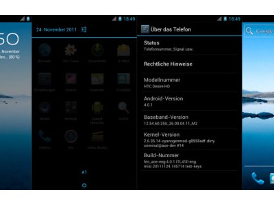 Android 4.0 ICS  HTC Desire HD