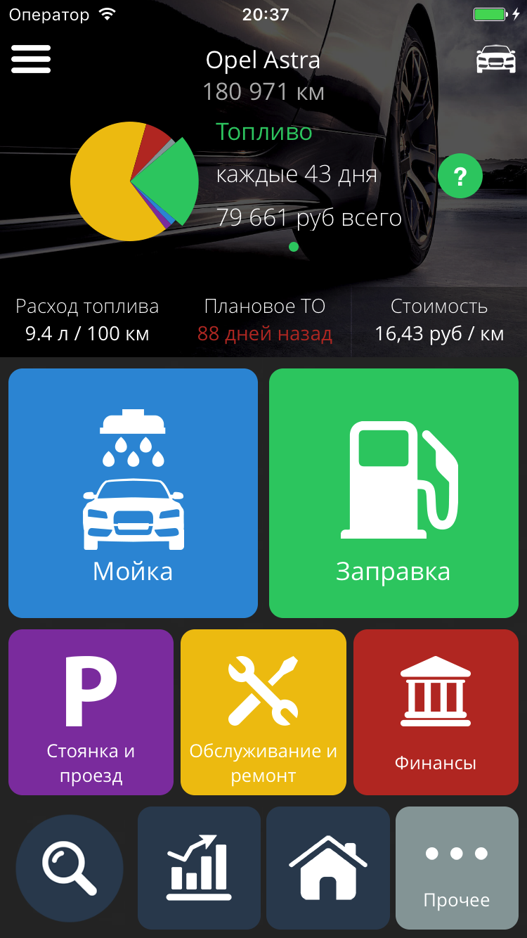 Фиксируйте все расходы на автомобиль с приложением «Мой авто» - 4PDA