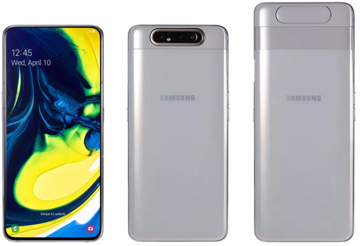 Безрамочный Samsung Galaxy A80 с поворотной камерой поступает в российскую  розницу - 4PDA