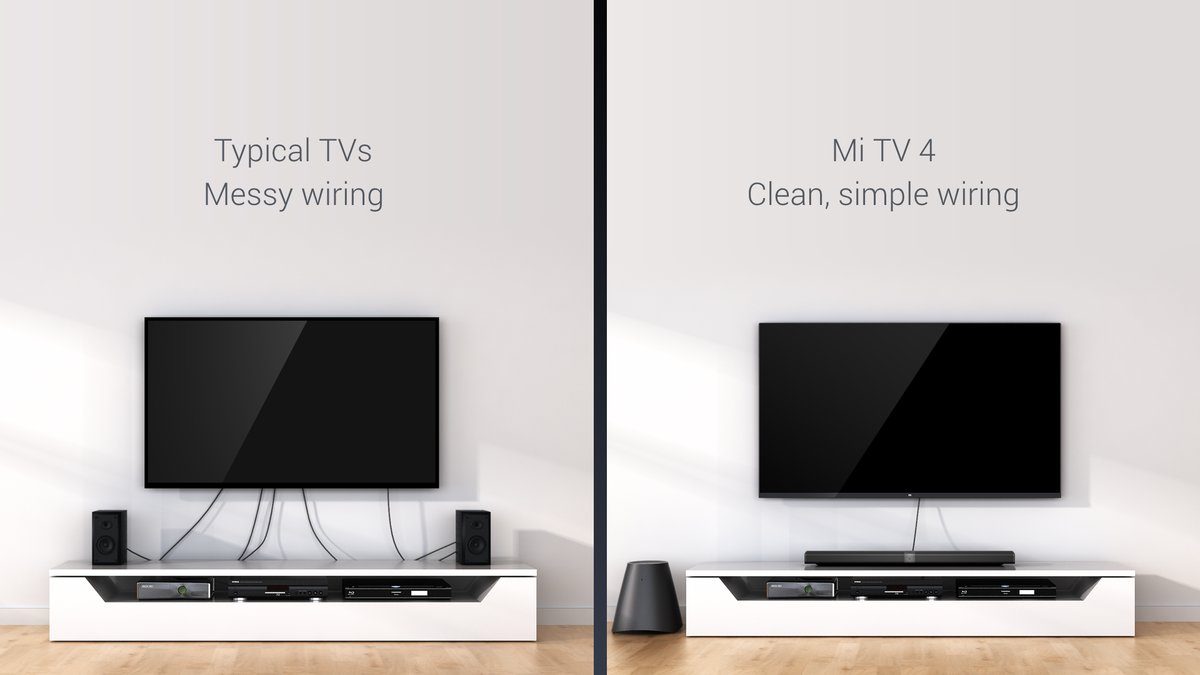 Толщина Xiaomi Mi TV 4 составляет менее 5 мм - 4PDA