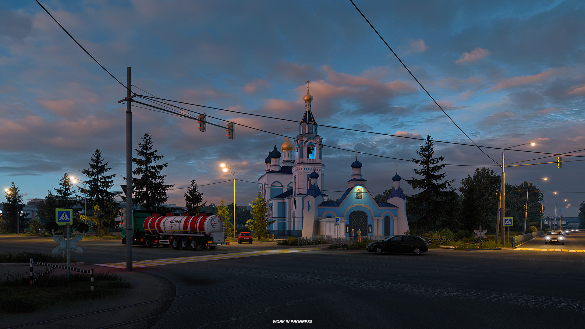 Хрущёвка, село и церковь. Авторы Euro Truck Simulator 2 показали карту  России - 4PDA