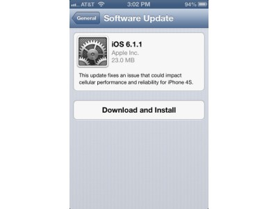 Apple     iOS 6.1.1