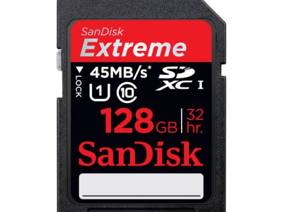 SanDisk Extreme SDXC UHS-I:       128