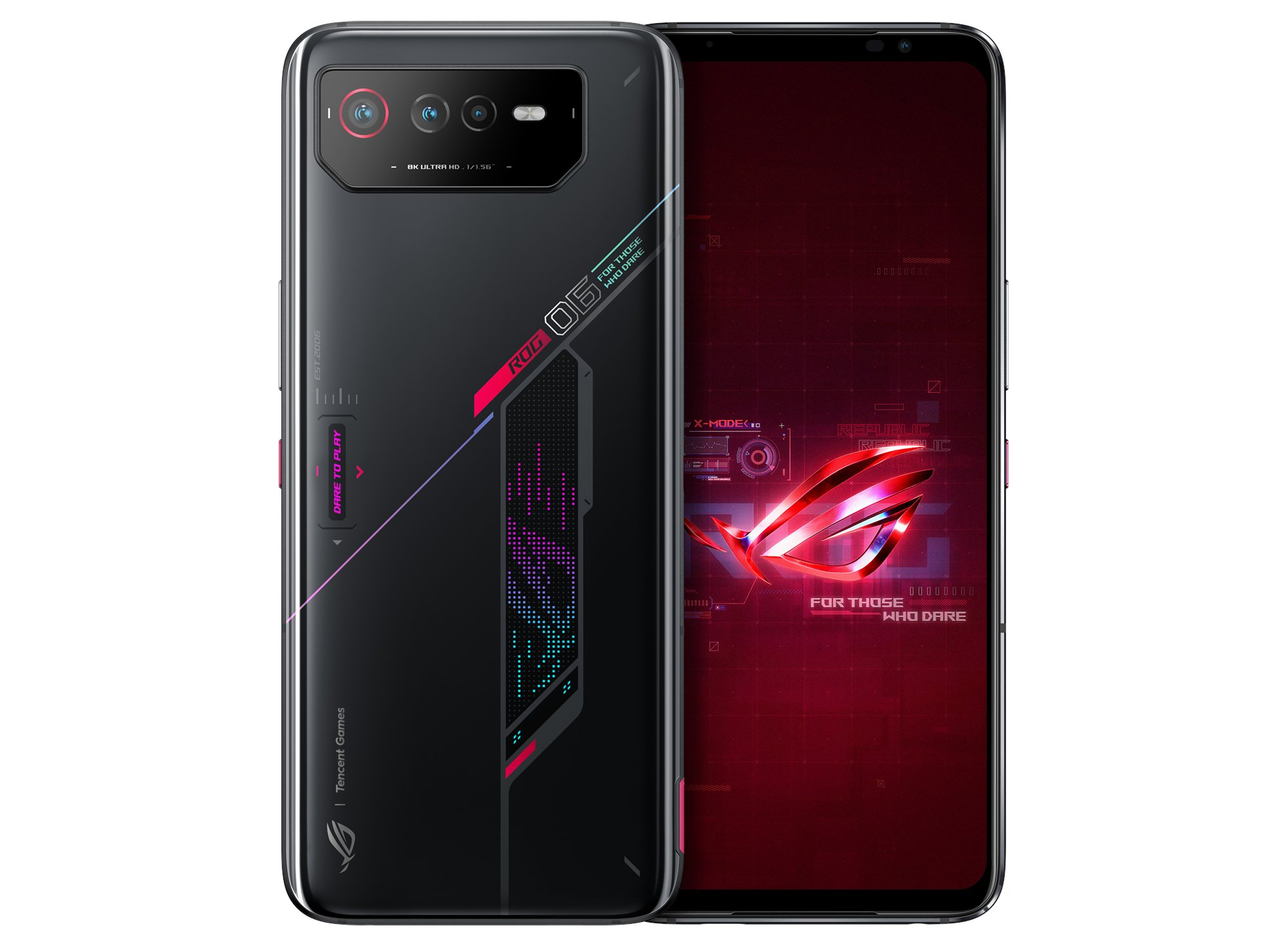 ASUS ROG Phone 6 во всех деталях и в двух цветах на официальных рендерах -  4PDA