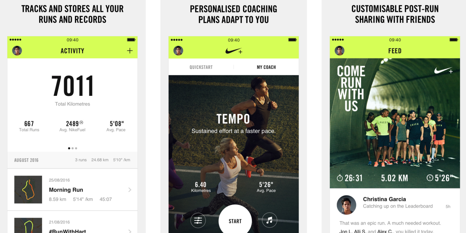 Обновлённое приложение Nike+ Run Club позволит соревноваться с бегунами со  всего мира - 4PDA