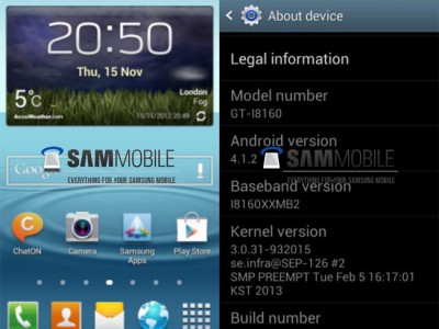 Samsung  Jelly Bean  Galaxy Ace 2