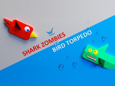 Shark Zombies vs Bird Torpedo:  