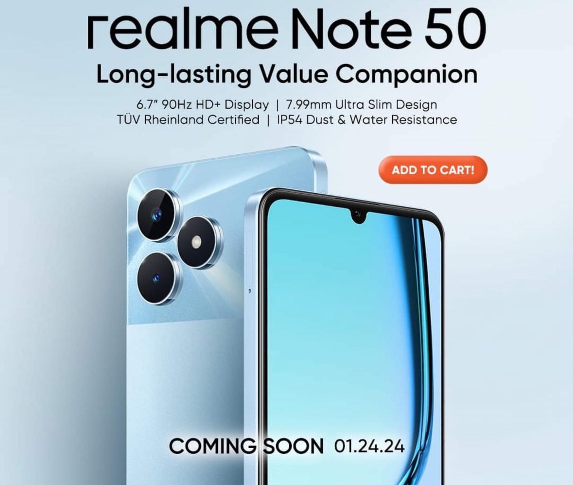 realme Note 50: дата анонса и первые «шпионские» снимки - 4PDA