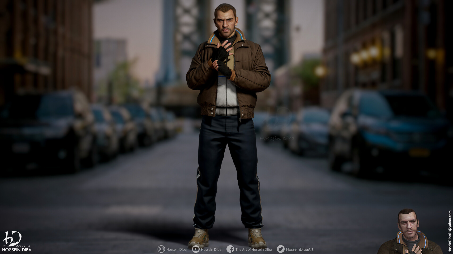 Художник показал Нико Беллика из некстген-версии GTA IV - 4PDA