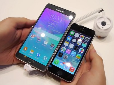 Apple iPhone 5S  Galaxy Note 4    